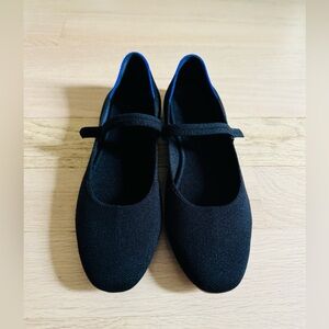 EUC Rothy’s Black Mary Jane Flats, Size 10.5